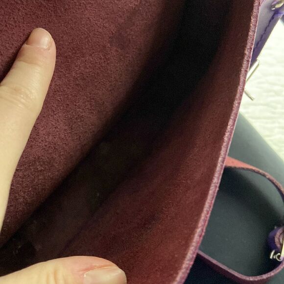 The Cambridge Satchel Company Purple Leather Satchel Bag - Picture 9 of 12